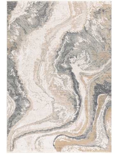 Collezione Seville di Asiatic Carpets: Tappeto Seville Oro dorato, beige e grigio, eleganza geometrica nei tappeti moderni