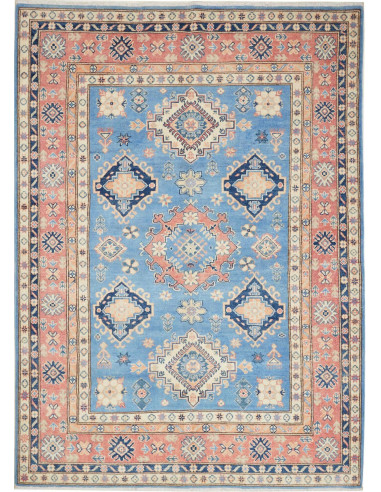 Kazak Pakistan grigio scuro e grigio ardesia chiaro 154x215