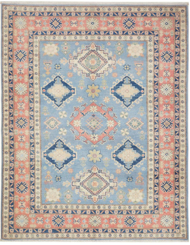 Kazak Pakistan grigio scuro e argento 151x191