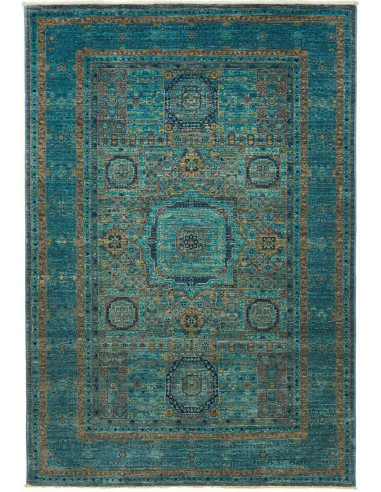 Mamlouk Pakistan grigio ardesia scuro e grigio 129x186