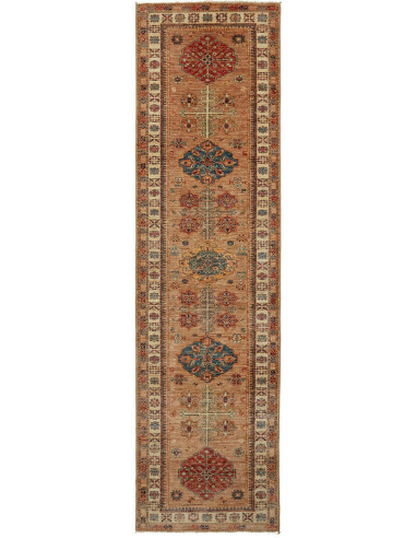 Kazak Fine Pakistan terra di siena e bianco antico 82x296