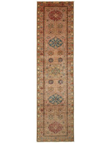 Kazak Fine Pakistan grigio e grigio 78x294