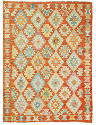 Kilim Pakistan abbronzatura e cioccolato 151x199