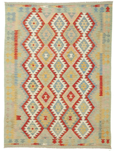 Kilim Pakistan abbronzatura e marrone 149x201