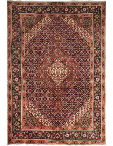 Tabriz Persia terra di siena e salmone scuro 200x290