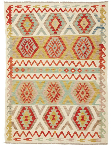 Kilim Pakistan abbronzatura e perù 141x188