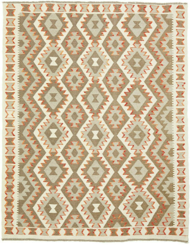 Kilim Pakistan abbronzatura e terra di siena 158x199