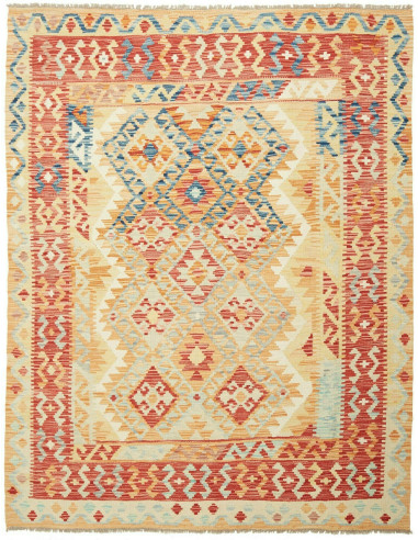 Kilim Pakistan abbronzatura e terra di siena 156x198
