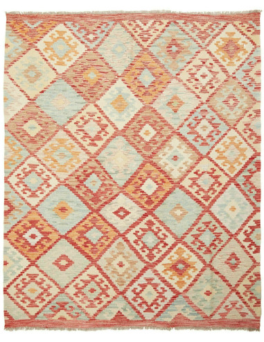 Kilim Pakistan abbronzatura e rosso indiano 160x194