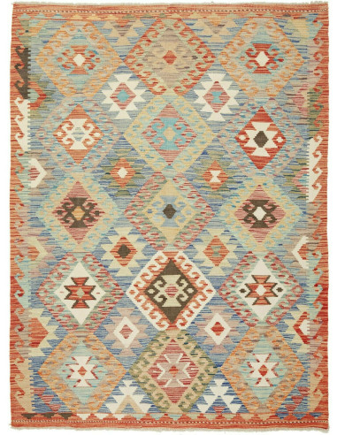Kilim Pakistan abbronzatura e terra di siena 147x199