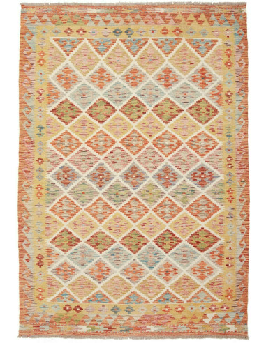 Kilim Pakistan abbronzatura e bianco antico 151x219