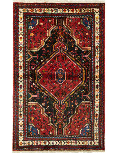 Hamadan Persia grigio ardesia scuro e marrone 107x170