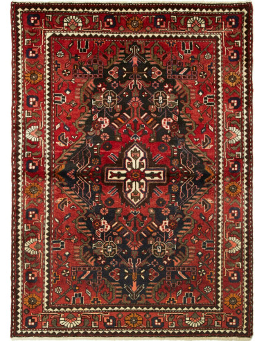 Hamadan Persia grigio ardesia scuro e grano 108x153