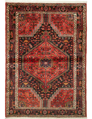 Hamadan Persia marrone sella e grano 115x162