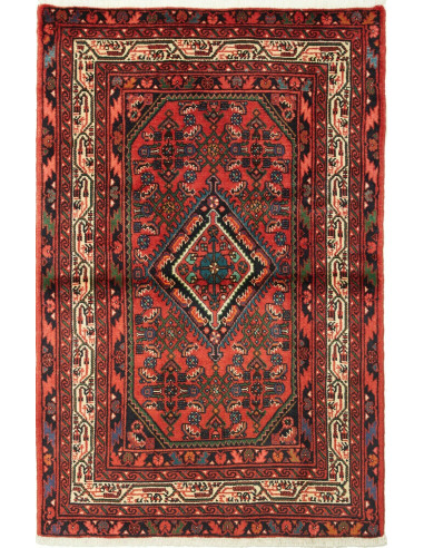 Hamadan Persia marrone sella e grano 103x156