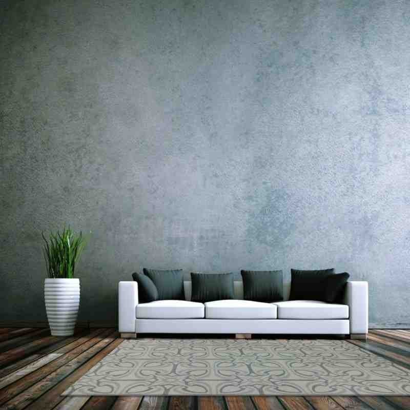 tappeto moderno Wissenbach Romantic touch crema grigio geometrico