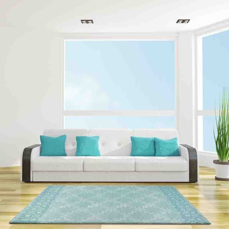 tappeto moderno Wissenbach Classic verde floreale