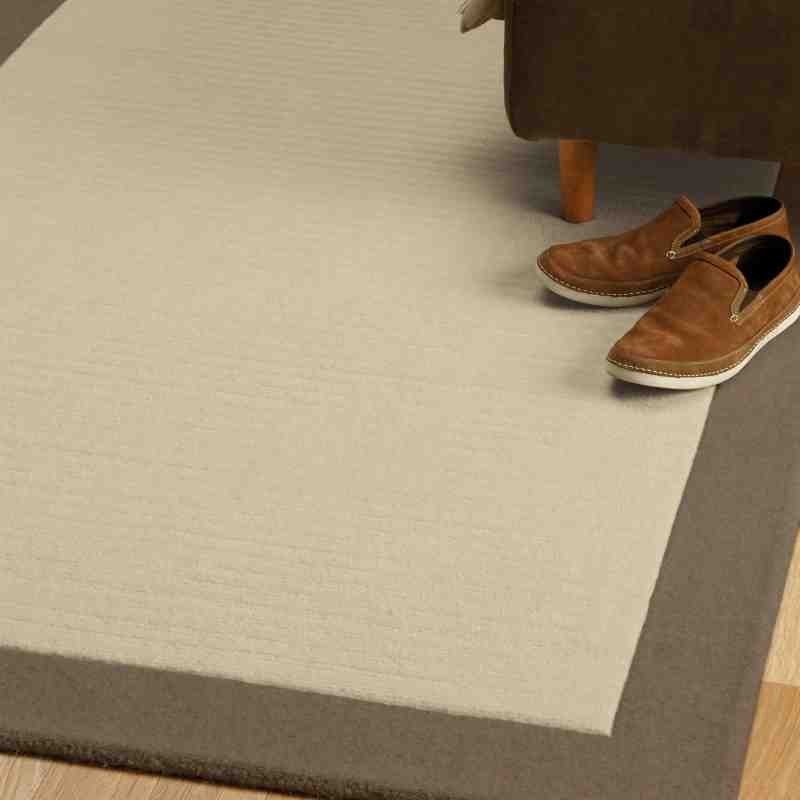 Carpet moderno tinta unita Moorland Bark lana