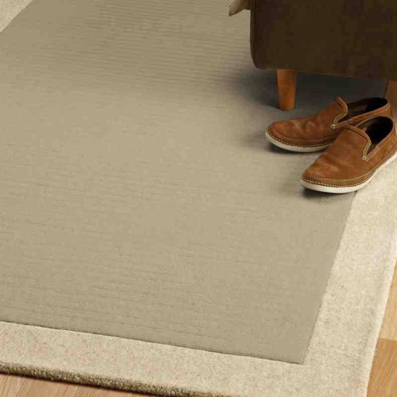 tappeto moderno tinta unita Moorland Sand lana