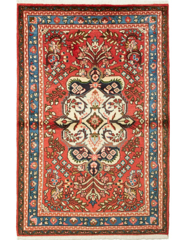 Hamadan Persia rosso indiano e grano 110x166
