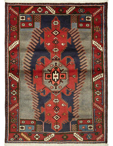 Hamadan Persia marrone sella e marrone rosato 108x150