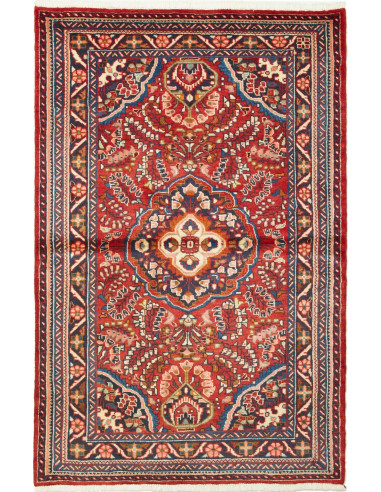Hamadan Persia terra di siena e grigio ardesia scuro 107x165