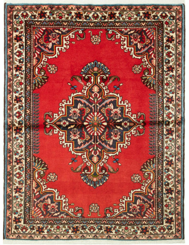 Hamadan Persia terra di siena e grigio ardesia scuro 111x143