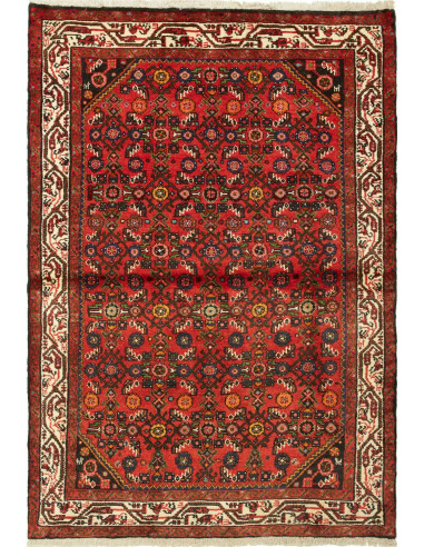 Hamadan Persia marrone sella e grano 105x154