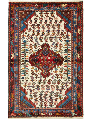 Hamadan Persia marrone sella e bisque 103x162