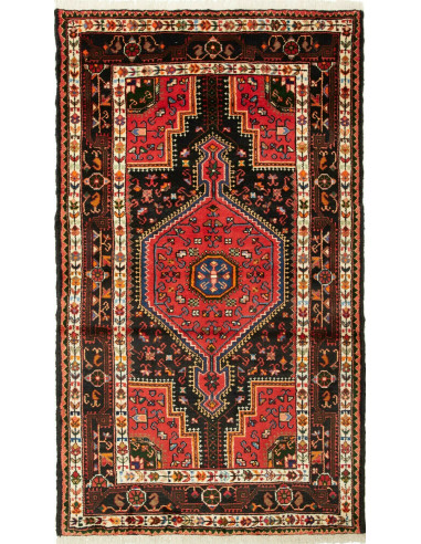 Hamadan Persia grigio ardesia scuro e legno robusto 102x180