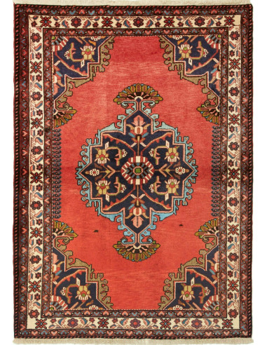 Hamadan Persia rosso indiano e grano 110x157