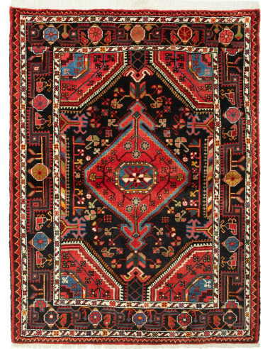 Hamadan Persia grigio ardesia scuro e grano 109x147
