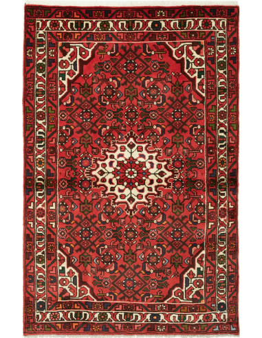 Hamadan Persia marrone sella e grano 100x158