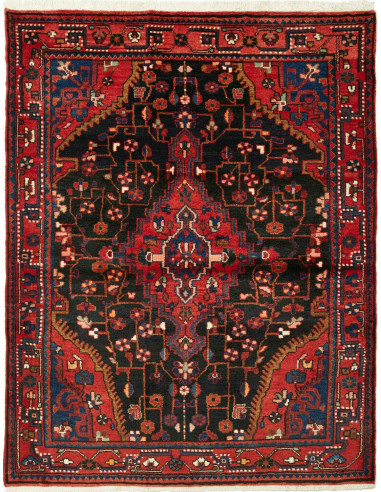 Hamadan Persia grigio ardesia scuro e marrone 115x150