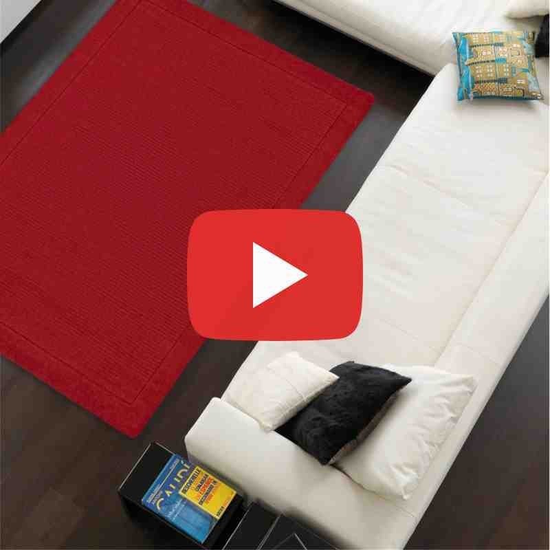 Carpet moderno tinta unita York poppy lana