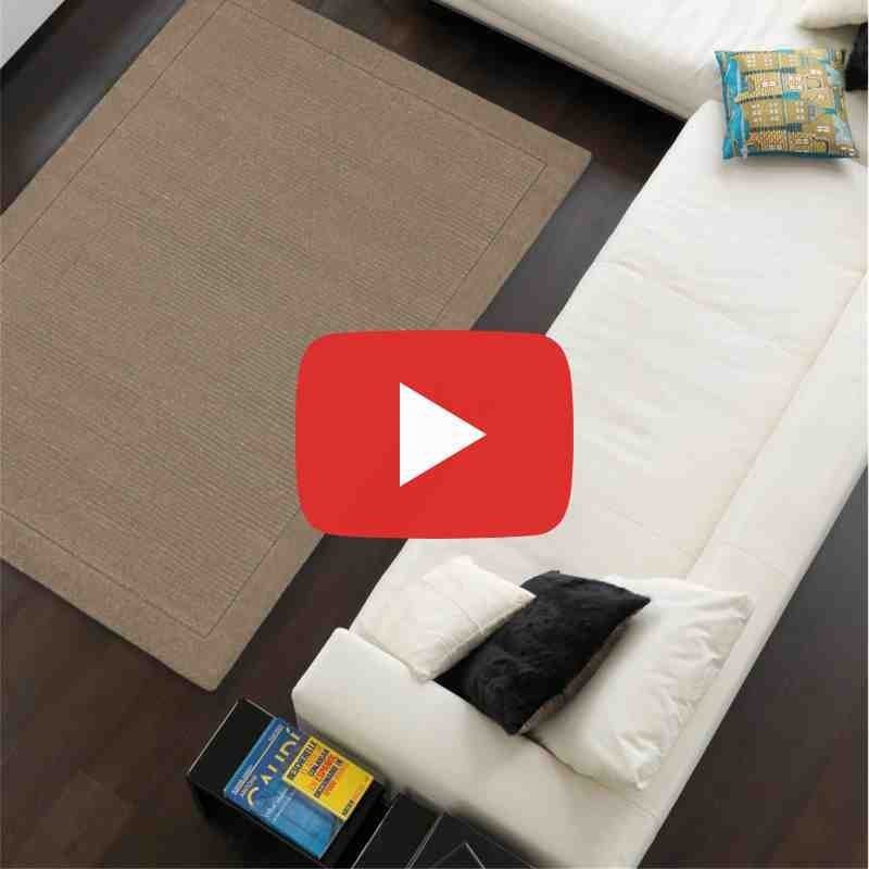 tappeto moderno tinta unita York Taupe lana