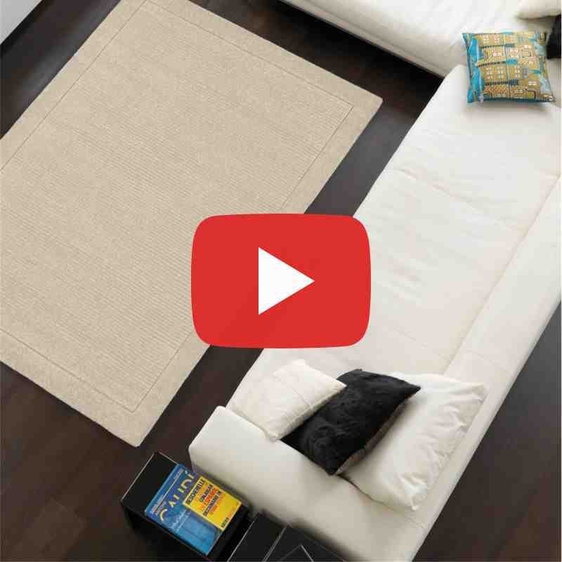 tappeto moderno tinta unita York Beige lana