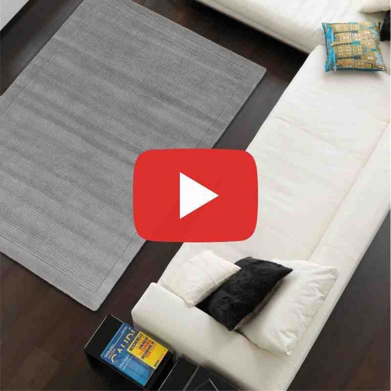 tappeto moderno tinta unita York Grey lana