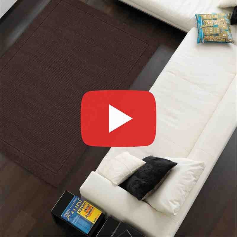 tappeto moderno tinta unita York Chocolate lana