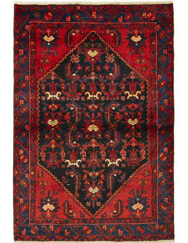 Hamadan Persia grigio ardesia scuro e terra di siena 103x154