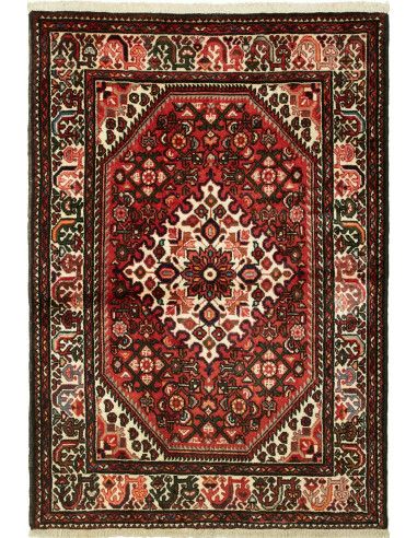 Hamadan Persia grigio ardesia scuro e terra di siena 104x152