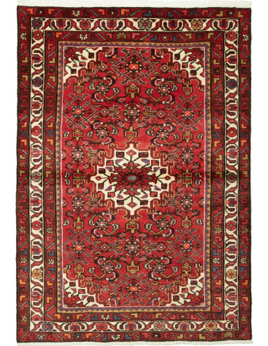 Hamadan Persia marrone sella e grano 110x155