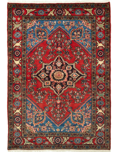 Hamadan Persia marrone sella e grigio 109x158