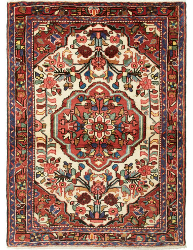 Hamadan Persia terra di siena e grigio ardesia scuro 106x147