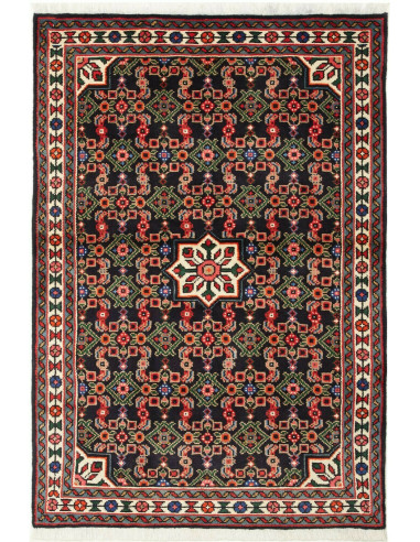 Hamadan Persia grigio ardesia scuro e grano 100x144