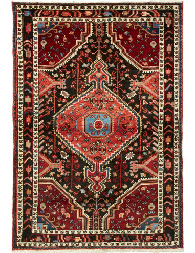 Hamadan Persia grigio ardesia scuro e grano 114x165