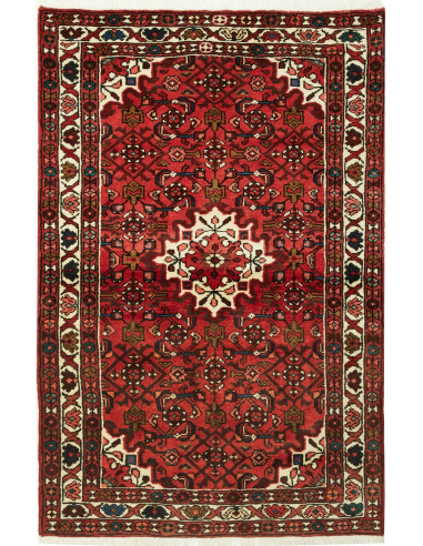 Hamadan Persia marrone sella e grano 104x155