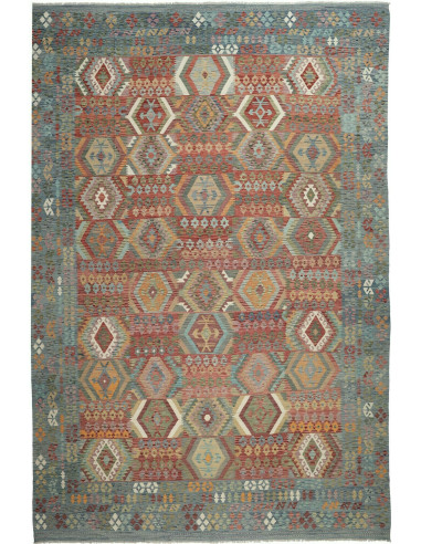 Kilim Pakistan grigio e gainsboro 402x596
