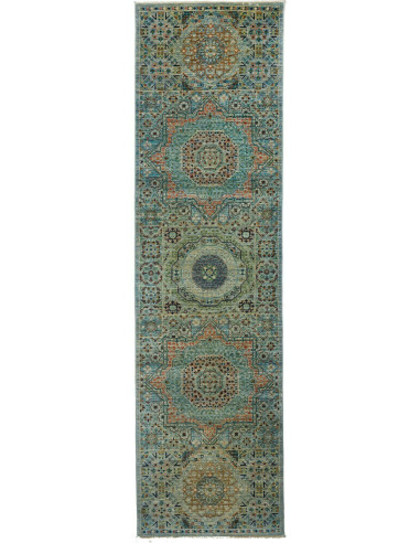 Mamlouk Pakistan grigio tenue e grigio ardesia scuro 82x295