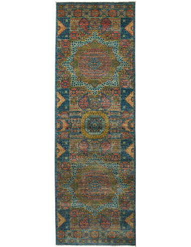 Mamlouk Pakistan grigio tenue e grigio ardesia scuro 82x255